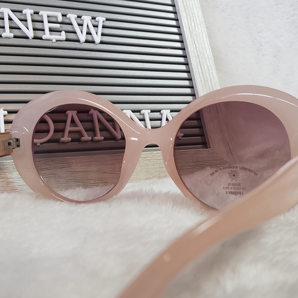 Aldo pink and gold round sunglasses - Picture 3 of 4